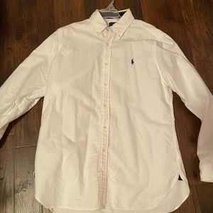 Men’s white button up shirt